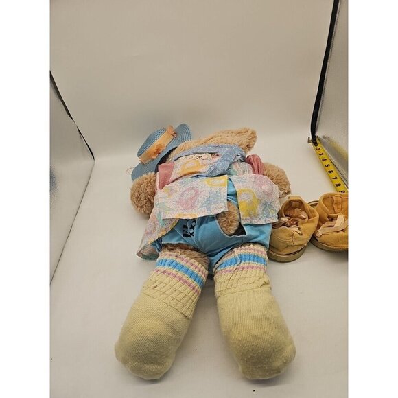 Vintage 1984 Furskins Teddy Bear Xavier Roberts  22" Stuffed Signed cabbage patc - Picture 7 of 11